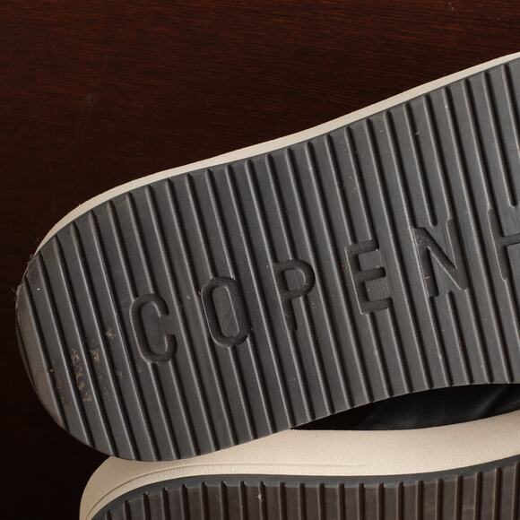 Copenhagen Studios Sandals WMS SZ EU 39 US 8 BLK Leather Criss Cross Slide Shoes - Picture 9 of 11